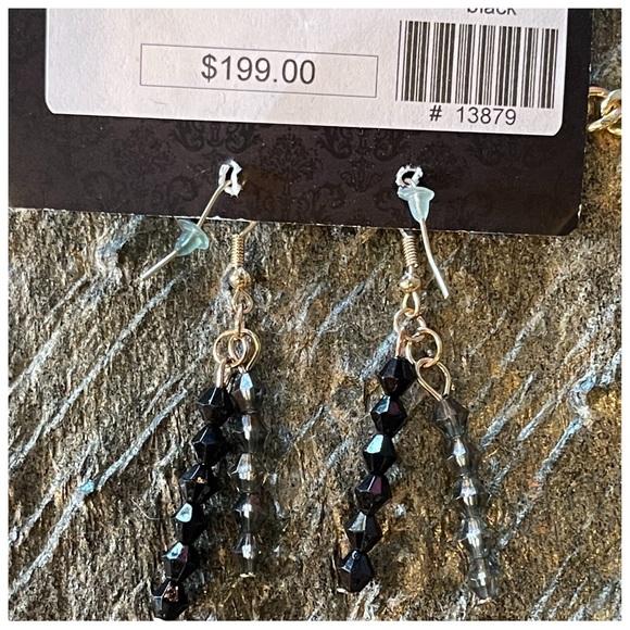 🎁 Two Tone Handmade Fringe Crystal Necklace - Picture 9 of 16